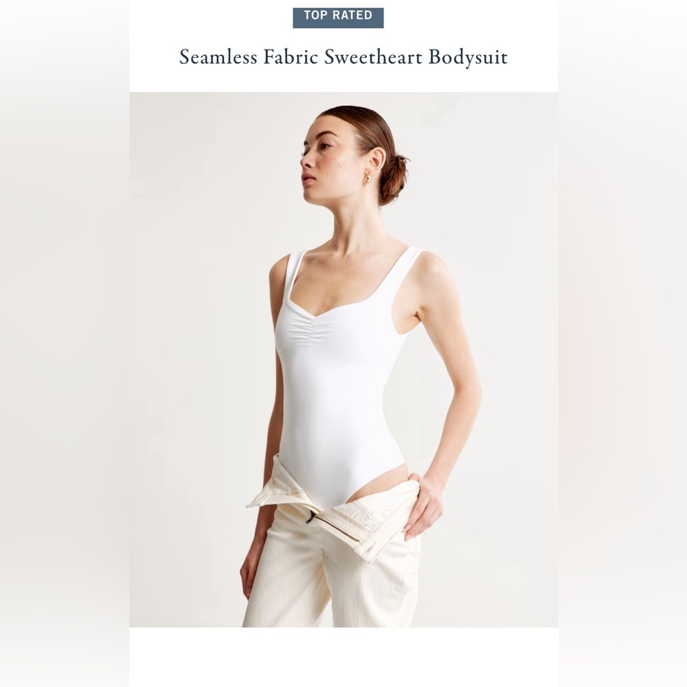 Abercrombie seamless sweetheart bodysuit NWT